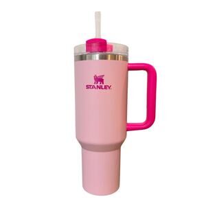 Stanley 40oz Flamingo Pink Tumbler Stainless Steel H2.0 FlowState Quencher